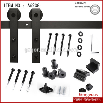 full set wood door sliding barn door hardware